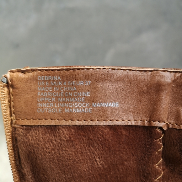 Just Fab Debrina Brown Boots Sz US 6.5 - Picture 8 of 10